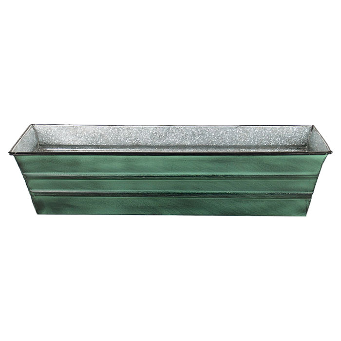 Galvanized Metal Window Box Planter & Reviews Joss & Main